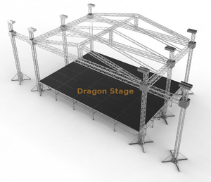 Light Weight Heavy Loading Aluminum Lighting Stage Roof Truss for Outdoor Events 18x12x10m