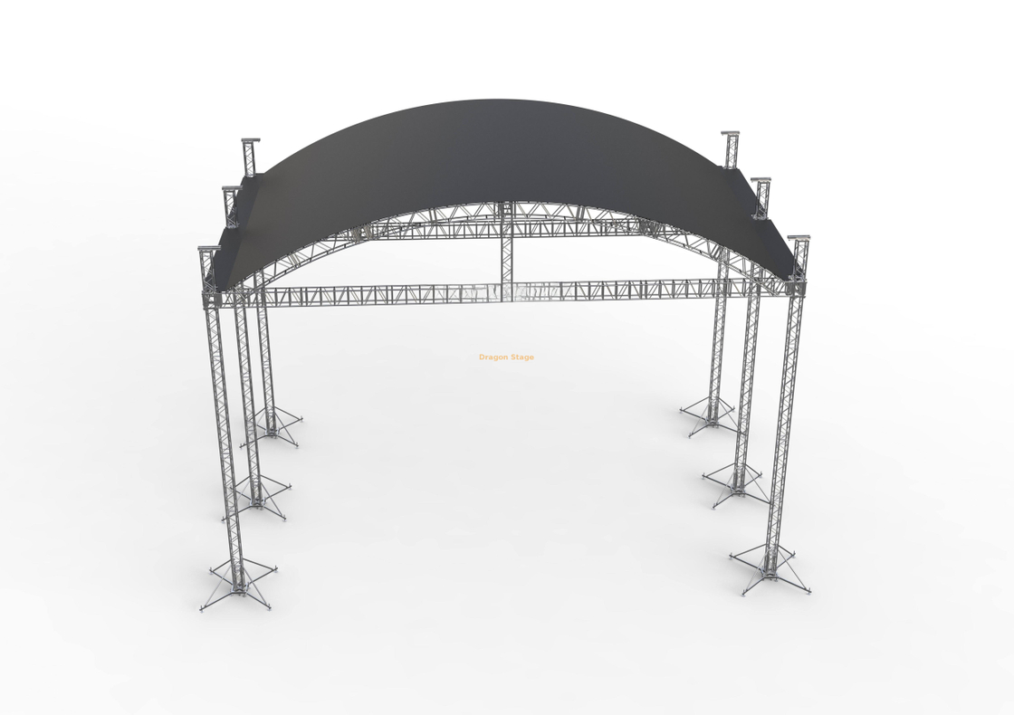 20mx14x8m Curve Roof Aluminum Stage Truss System (8m Height)