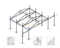 20x18x10m Aluminum Saddle Roof Stage Truss - Heavy-Duty Concert Stage with 3m Speaker Wings
