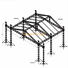 24x24x9m Large Outdoor Concert Stage Roof Truss System with Side Wings – Heavy Duty Aluminum Alloy Peak Roof Assembly