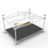 20x14x10m Full System Spigot Roof Stage with Black Pitched Roof | Aluminum Concert Roof Truss System