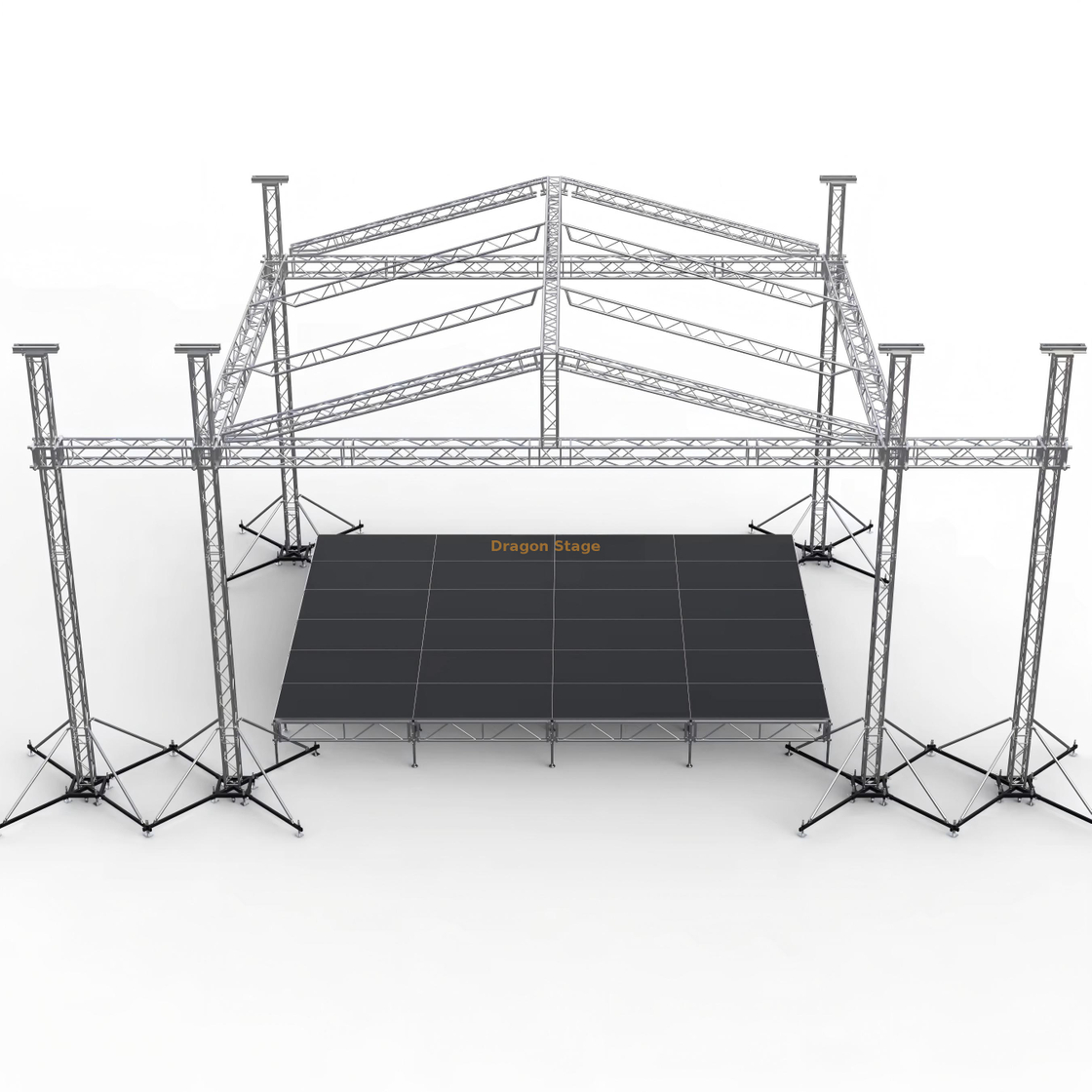 Square Custom Aluminum Concert Aluminum Sound Truss 12x12x8m