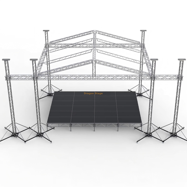 Square Custom Aluminum Concert Aluminum Sound Truss 12x12x8m