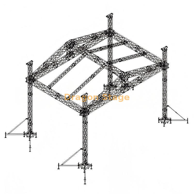 Outdoor Aluminum Trusses Stage 12x6x9m