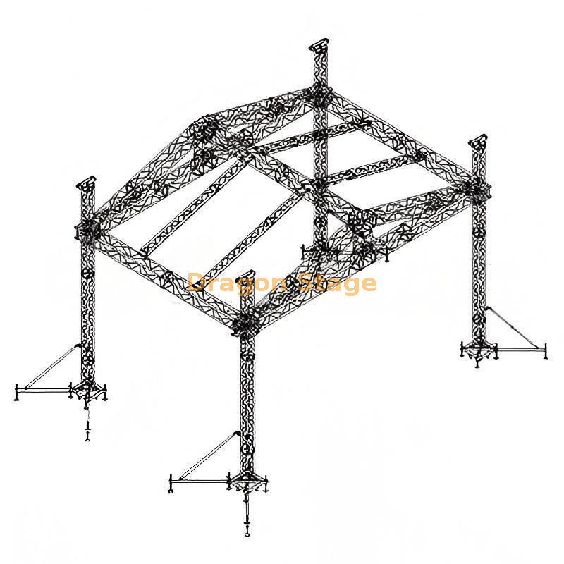 Outdoor Aluminum Trusses Stage 12x6x9m