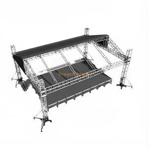 11x8x6m Professional Aluminum Saddle Roof Stage Truss System for Outdoor Events