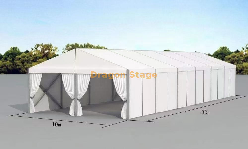 10x30m Heavy Duty Aluminum A-Frame Tent | 122×68 Profile Event Tent with Full Sidewalls