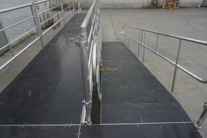 Aluminum Portable Olympic Torchbearer Walking Ramp 17.5m Long