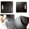 Black Paint Steel Base Plates And Additional Weights for Pipe And Drapes System