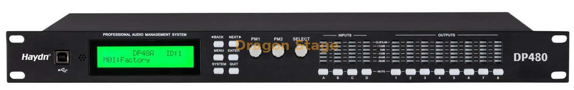 DP480 4 In 8 Out Professional DSP Audio Processor