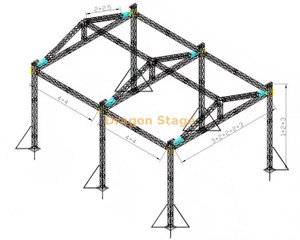 12x16x6m Professional Aluminum Triangular Roof Event Truss System