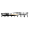 9.82x8.26m 90-Degree Modular Aluminum Event Stage Ramp for Wheelchair Access & Concert Equipment Loading
