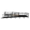7.32x3.05m Compact Switchback Aluminum Stage Service Ramp for AV Carts & Touring Production