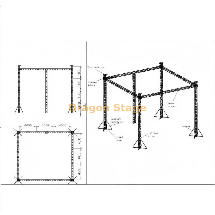 12x12x10m Professional Large-Scale Event Truss Tent
