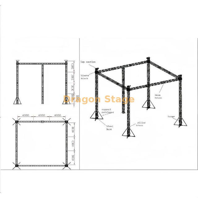 12x12x10m Professional Large-Scale Event Truss Tent