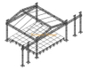 Outdoor Concert Stage Aluminum Roof Truss with Wings for Led And Speakers 12x10x7m