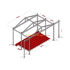 Heavy Duty Modular Aluminum Stage Roof Truss System with Speaker Wings 16x10x8m