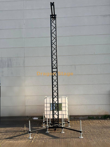 Black 6M Heavy-Duty Aluminum PA Rigging Tower Line Array Speaker Truss System