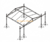 9x9x8m Aluminum Stage Roof Truss System with Speaker Wings 2m Wide