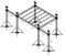 6x6x5m Flat Roof Aluminum Stage Truss System with 5m Height & 3m Speaker Wings