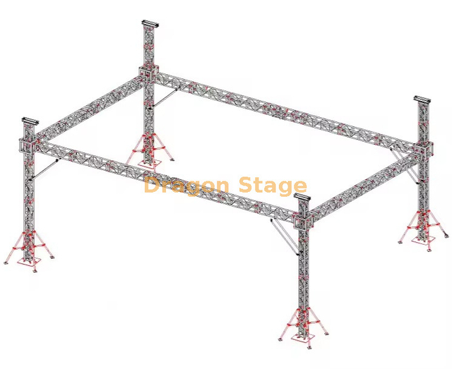 Square Runway Outdoor Lighting Truss for Sale 11x5x5m