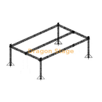 Aluminum Indian Event Solution Stage Truss Design 100 X 80 X 33ft 4 pillars