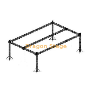 Aluminum Indian Event Solution Stage Truss Design 100 X 80 X 33ft 4 pillars