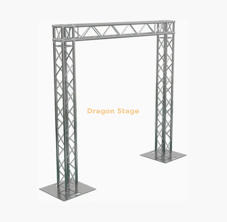 3.6m Aluminum Goal Post Truss System (290mm Spigot Truss with 1x1m Steel Base, 2.4m Height)