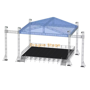 11x6x7m Covered Aluminum Concert Roof Truss System with Twin 2m PA Speaker Wings