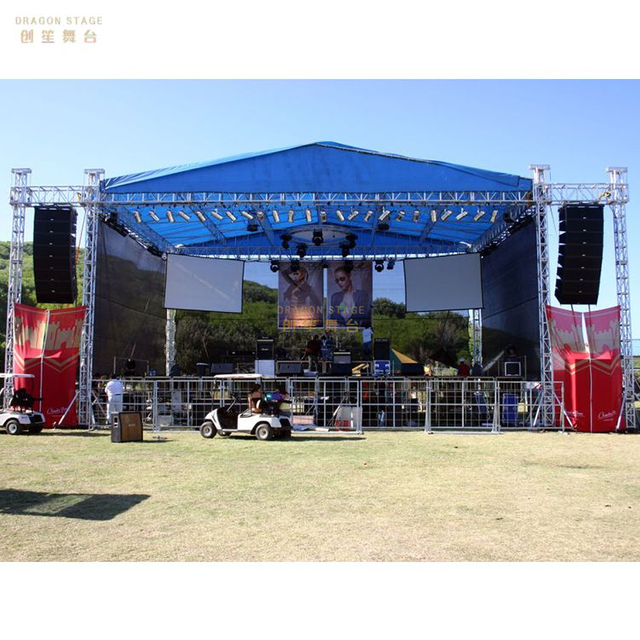 Silver Concert Event Truss with Roof