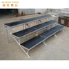 Aluminum Stadium Sports Bleachers Portable Mobile Foldable Grandstand without back guardrail