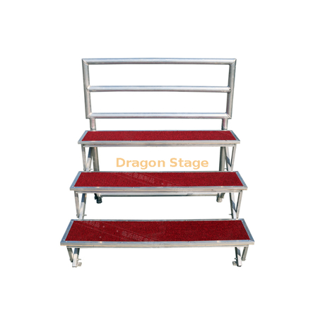 Stadium Folding Aluminum Audience Seating System / Bleacher System with Back for Sale