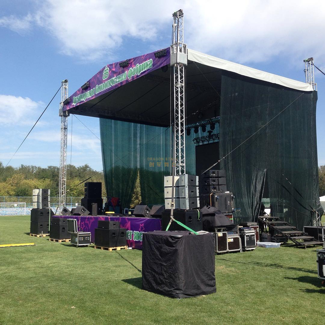 Custom Portable Concert Outdoor Stage Truss with Canopy for Sale 15x10x9m