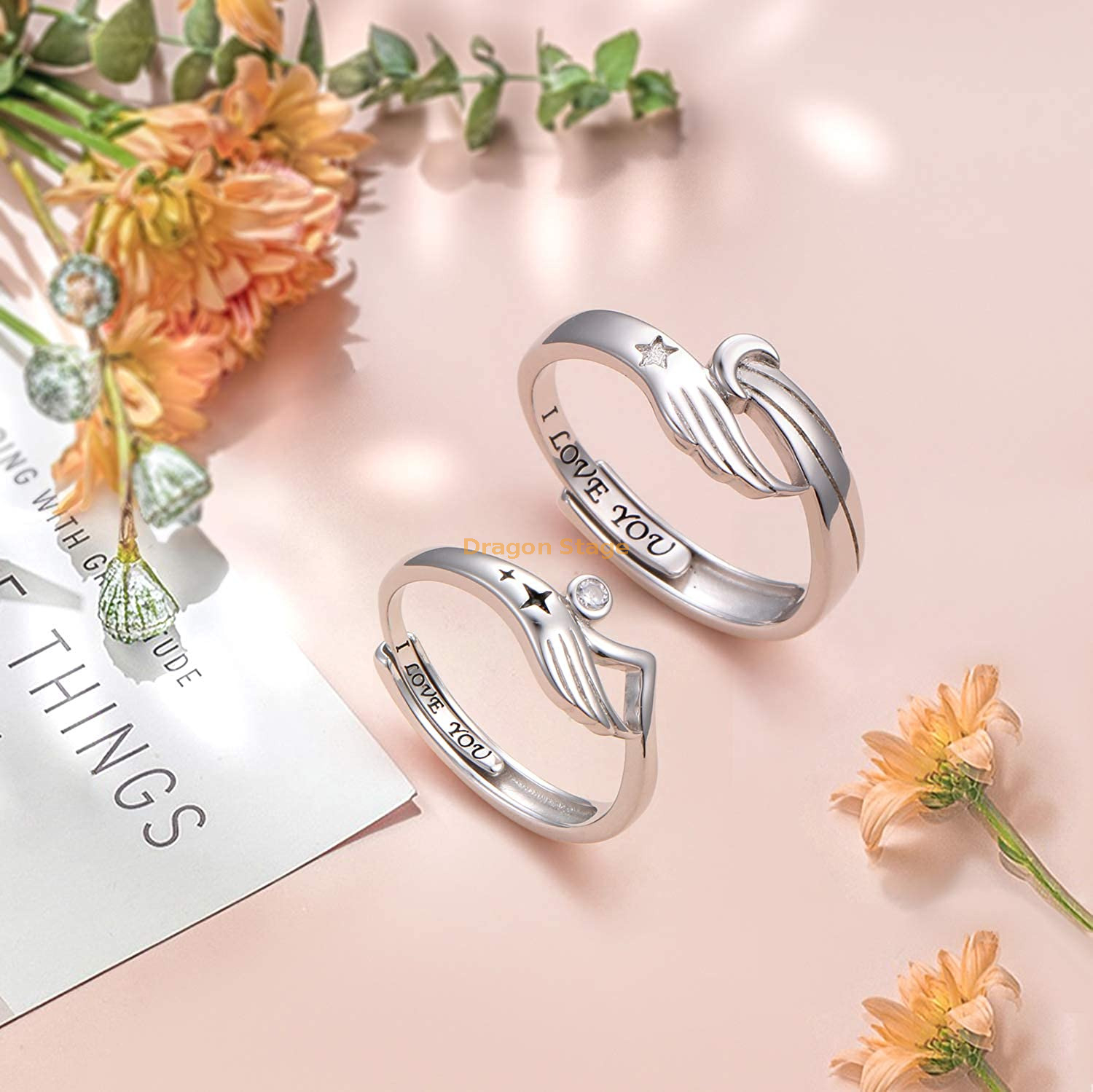 Buy sassu fineEndless Love Couple Rings Swarovski Cubic Zirconia Silver 925  Adjustable Rings Wedding Rings Promise Rings (Couple Rings) Online at  desertcartINDIA