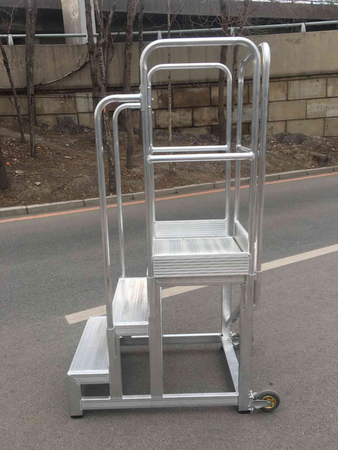 Aluminum Rolling Work Platform with Wheels