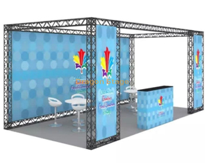 Wholesale Portable Expo 20x10 Tool Free Manual Trade Show Truss Frame Exhibition Tradeshow Modular Aluminum Booth 6x3m height 3m