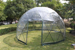 Outdoor Hotel Big Clear Bubble Igloo Transparent Canvas Geodesic Glamping House PVC Cover Camping Dome Tents for Sale