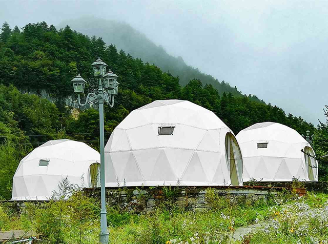 Geodesic Canvas Backyard Dome Tent - SEC Tents