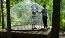 Igloo Inflatable Clear Camping Inflatable Globe Transparent Dome Tent