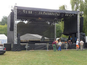 heavy duty event stage box truss