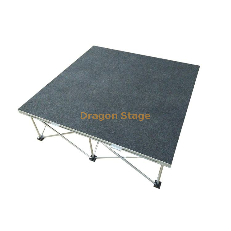 1x1m Aluminum Foldable Party Event Spider Stage Deck Portable Drum Stage Riser