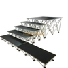 Portable Aluminum Folding Stage Platform Assembly Easy Stage Platform Riser