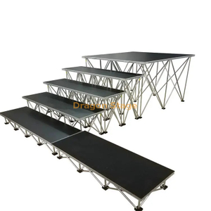 Portable Aluminum Folding Stage Platform Assembly Easy Stage Platform Riser