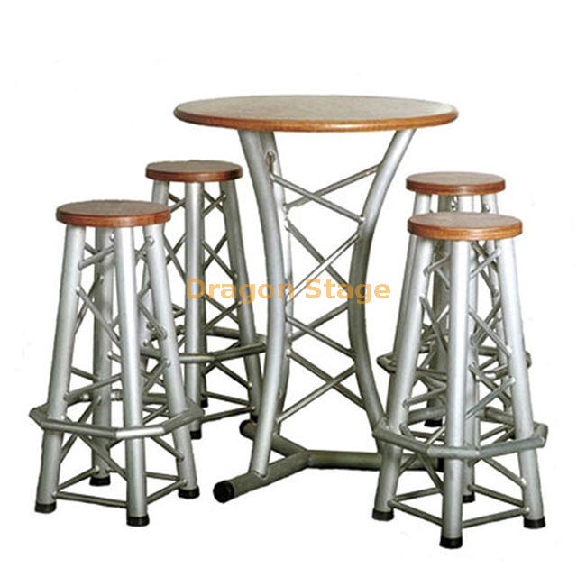 Portable Aluminum Truss Nightclub Truss Bar Stool / Table for Party 