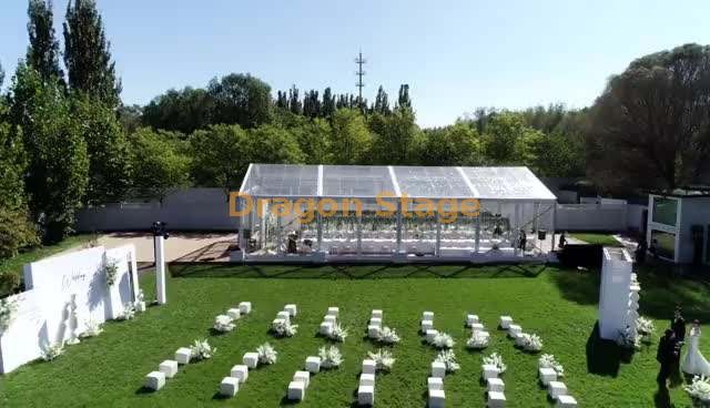  Luxury Glass Structural Aluminum Frame Marquee Tent Stretch Marquee Ceremony Cheese Winter Big Wedding Event