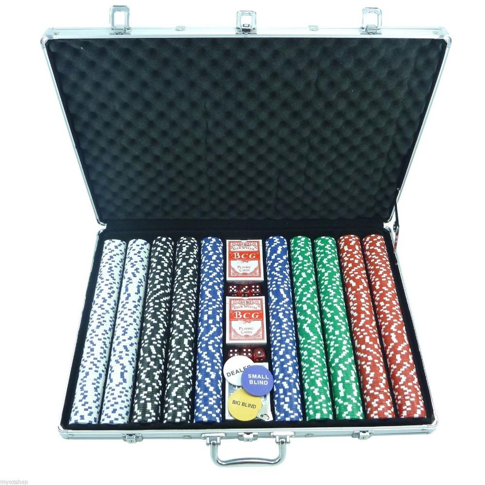 aluminum 1000 poker chip box