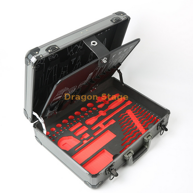 Professional Aluminum Carrying Party Equipment Tool Case With Custom Foam