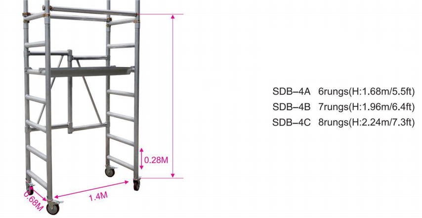 foldable scaffolding data