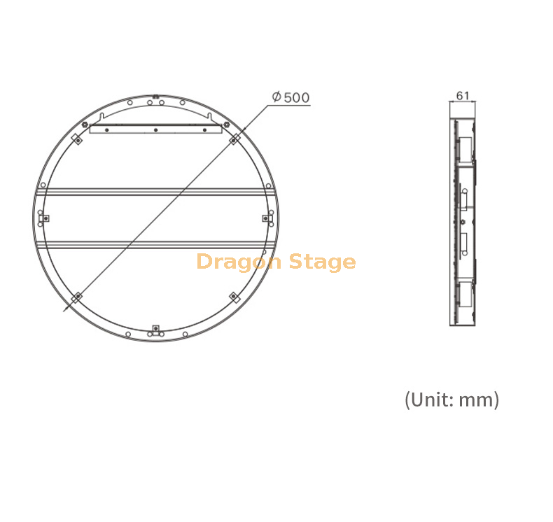 Ceiling Round Led Display for Nightclub (6)