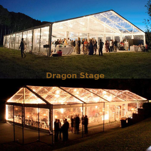 Luxury Outdoor Clear Transparent Cover Wedding Event Tent for 300 People